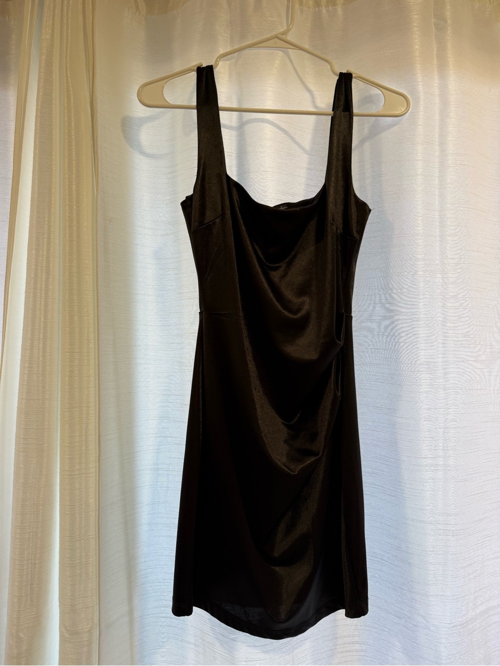 Windsor Black square Neck Mini Dress